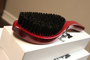 Smooth Stylz 360 Wave Brush ( Burgundy w handle)
