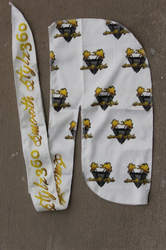 Smooth Stylz Silk Durag ( White)