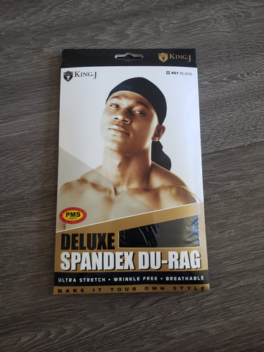 King J deluxe Durag ( Black)